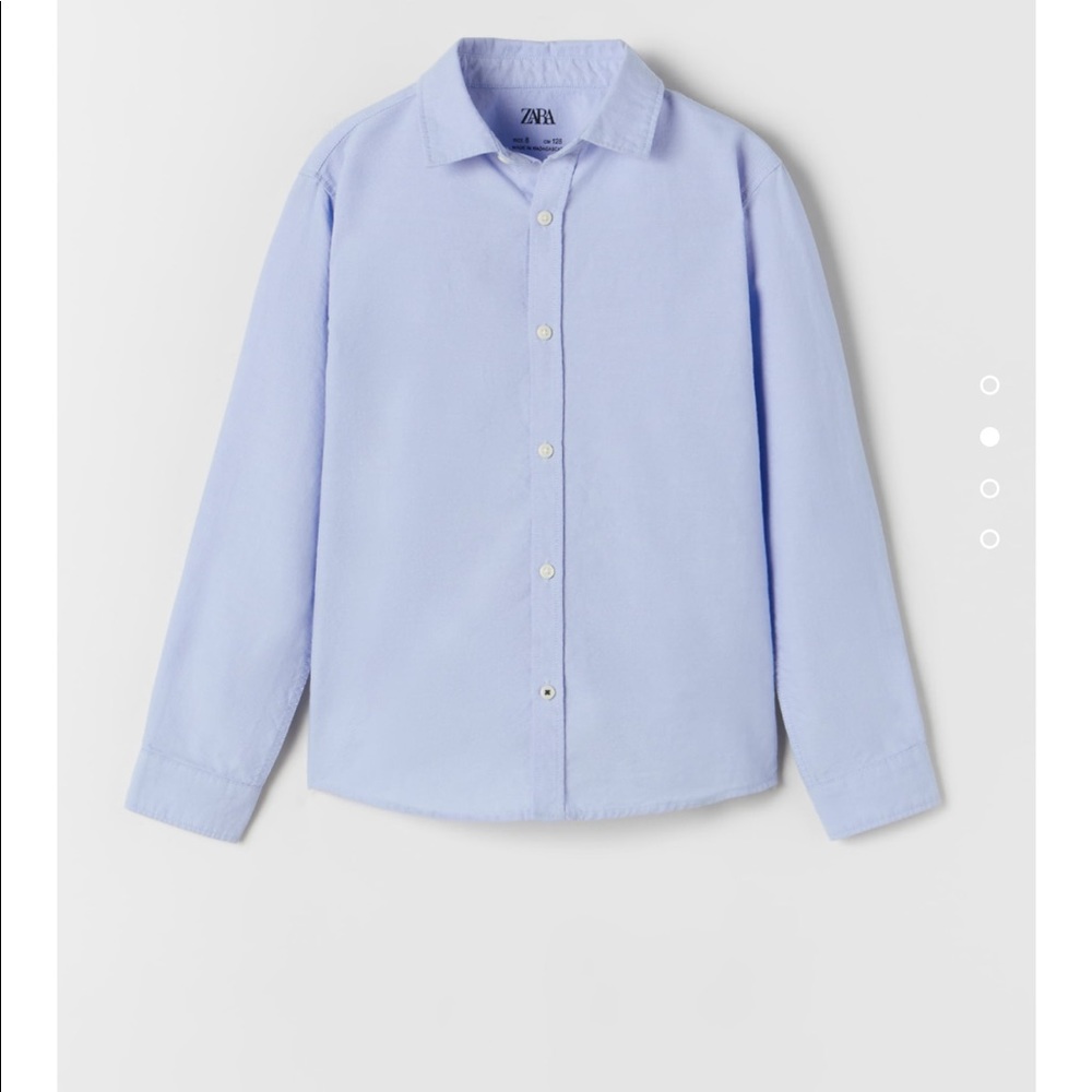 Zara kids basic Oxford shirt blue